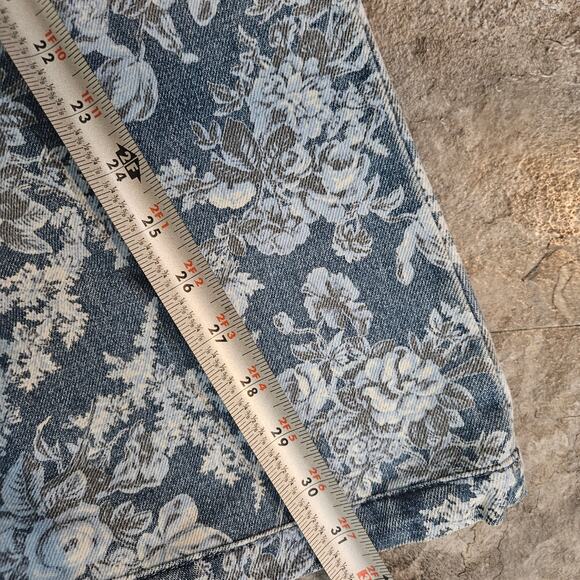 Gap × LoveShackFancy High Rise Floral 70s Flare Jeans 26 R - Picture 7 of 8